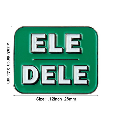 Oni Oni Ona Ona On Njemu TO je Metalna značka po narudžbi Igla za rever Značka zastavice Broš Igle Značke