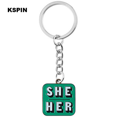 Oni Oni Ona Ona On Njemu TO je Metalna značka po narudžbi Igla za rever Značka zastavice Broš Igle Značke