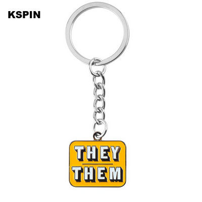 Oni Oni Ona Ona On Njemu TO je Metalna značka po narudžbi Igla za rever Značka zastavice Broš Igle Značke