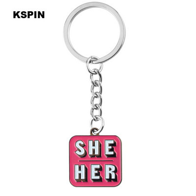 Oni Oni Ona Ona On Njemu TO je Metalna značka po narudžbi Igla za rever Značka zastavice Broš Igle Značke