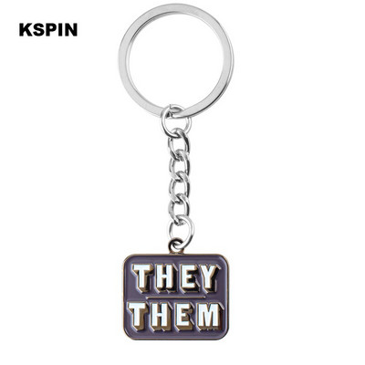 Oni Oni Ona Ona On Njemu TO je Metalna značka po narudžbi Igla za rever Značka zastavice Broš Igle Značke