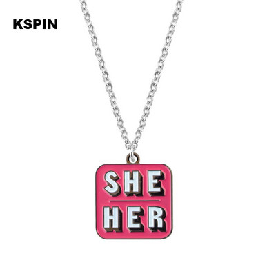 Oni Oni Ona Ona On Njemu TO je Metalna značka po narudžbi Igla za rever Značka zastavice Broš Igle Značke