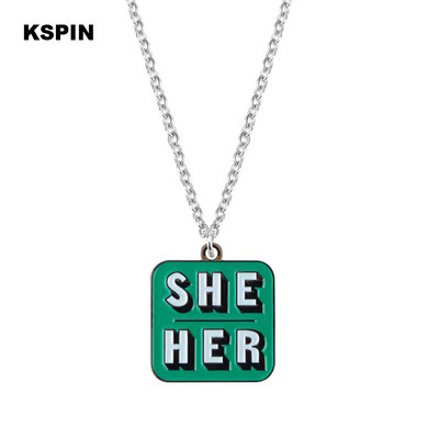 Oni Oni Ona Ona On Njemu TO je Metalna značka po narudžbi Igla za rever Značka zastavice Broš Igle Značke