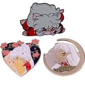 C2550 Japonijos kolekcijos emalio smeigtukai Anime atvartų segtukai kuprinėms Mieli daiktai Sagės drabužiams Dekoratyviniai ženkleliai