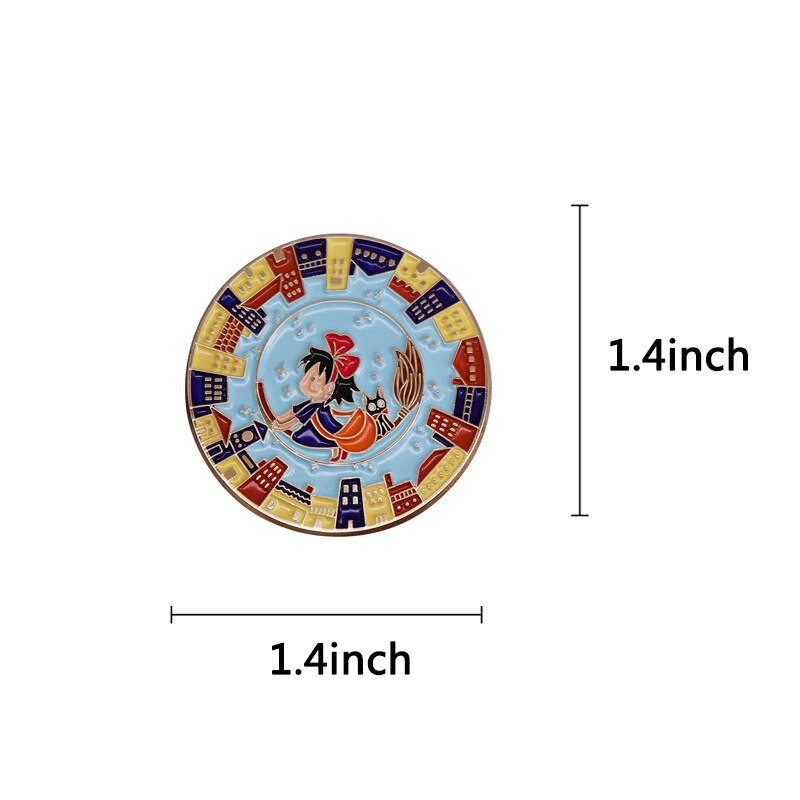 C1962 Mielas Gigi Kepėjas kietas emalio smeigtukas Animaciniai filmai Gyvūnų sagė Anime Kiki pristatymo paslaugos Kolekcionuojamas ženklelis Dovana