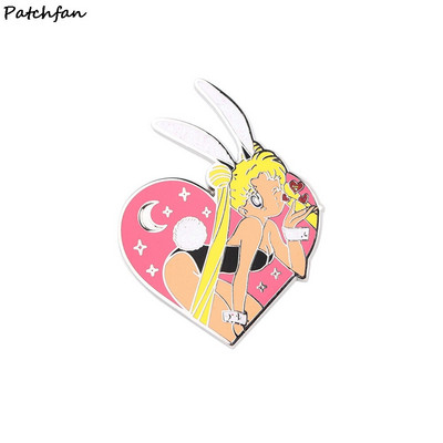 AD849 Patchfan Smiješne anime slatke djevojke Emajlirane igle i broševi Igle za revere Ruksaci Torbe Bedž Odjeća Ukrasi Pokloni