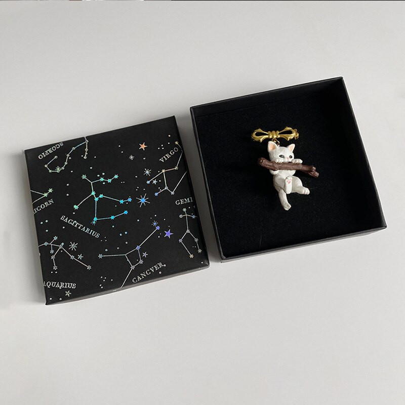 Jednodijelni slatki mačji broš Emajlirana igla Smiješne igle za značke Metalni broševi Zanimljive značke za ruksak