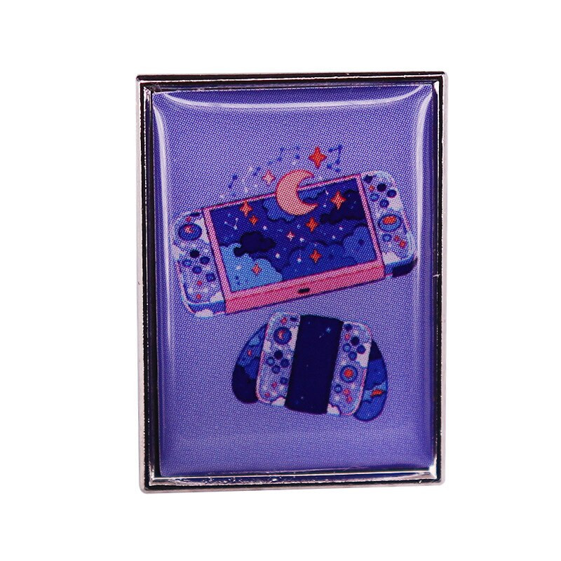 C3558 Cartoon mängukonsool emailiga nööpnõelad seljakottide jaoks. Prossid riietel kohvri märgid ehted kaunistus kingitus