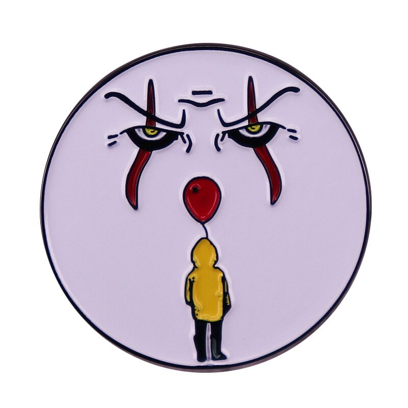 C2024 Halloween Horror Face Emajl Pins Broš za odjeću Igle za revere Cool značke na ruksaku Ukrasni nakit Dodaci