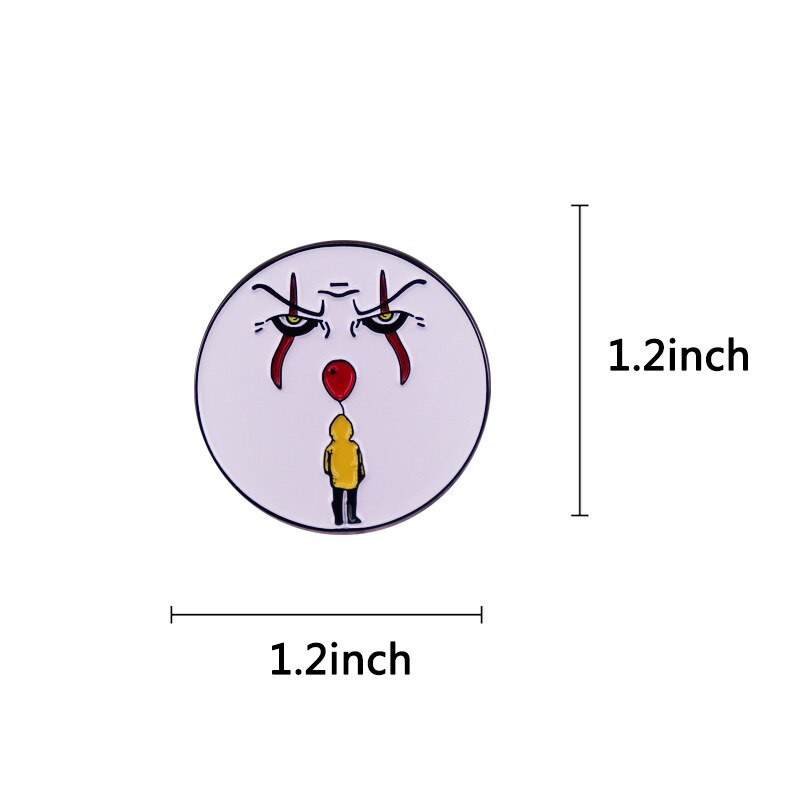 C2024 Halloween Horror Face Emajl Pins Broš za odjeću Igle za revere Cool značke na ruksaku Ukrasni nakit Dodaci