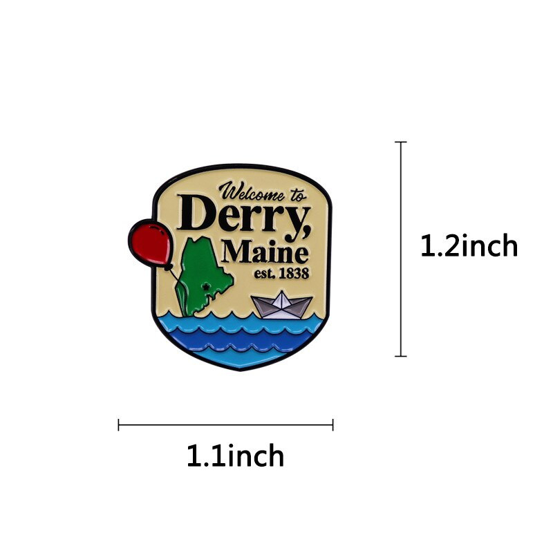 C2024 Halloween Horror Face Emajl Pins Broš za odjeću Igle za revere Cool značke na ruksaku Ukrasni nakit Dodaci