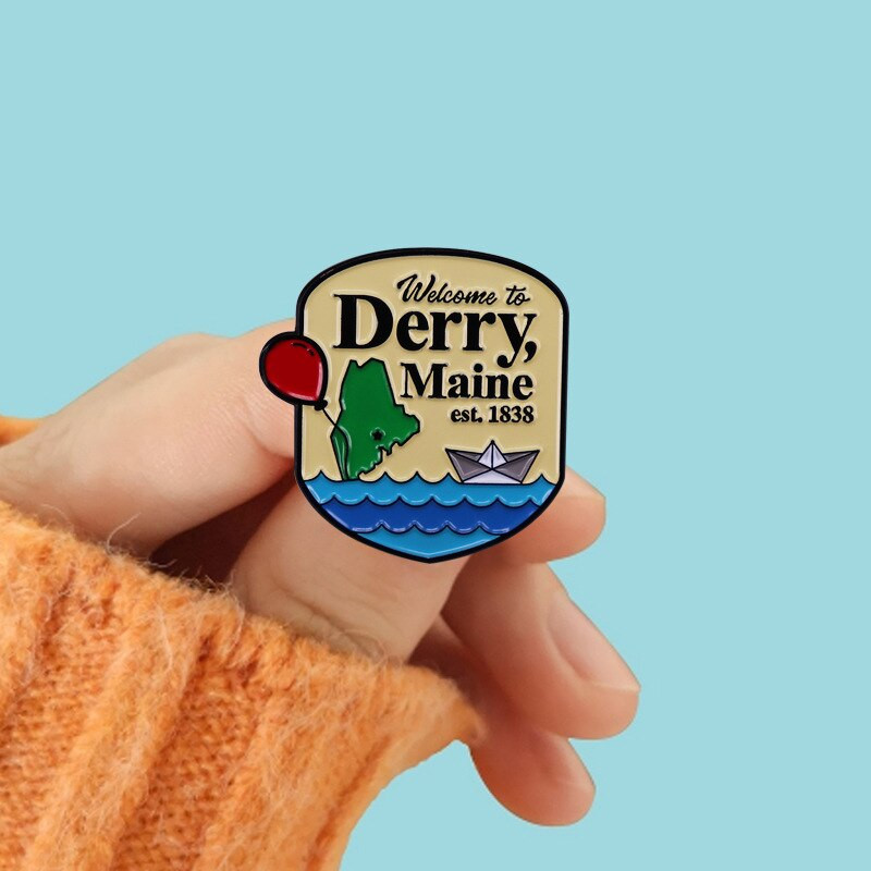 C2024 Halloween Horror Face Emajl Pins Broš za odjeću Igle za revere Cool značke na ruksaku Ukrasni nakit Dodaci