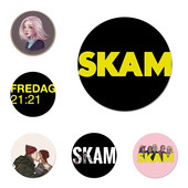 Norveški Tv Skam Ikone Igle Dekoracija znački Broševi Metalne značke za odjeću Dekoracija ruksaka