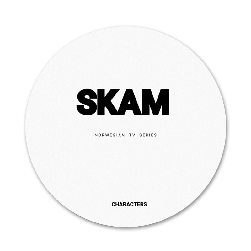 Norveški Tv Skam Ikone Igle Dekoracija znački Broševi Metalne značke za odjeću Dekoracija ruksaka