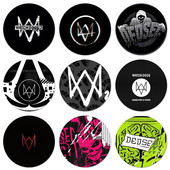 Watch Dogs 2 Dedsec sagės segtukas Cosplay ženklelio priedai drabužiams kuprinės papuošimo dovana