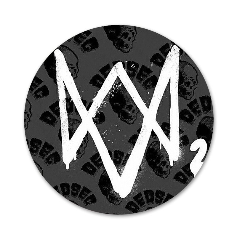 Watch Dogs 2 Dedsec sagės segtukas Cosplay ženklelio priedai drabužiams kuprinės papuošimo dovana