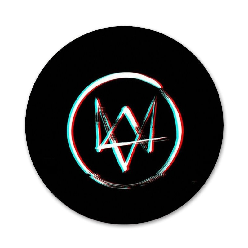 Watch Dogs 2 Dedsec sagės segtukas Cosplay ženklelio priedai drabužiams kuprinės papuošimo dovana