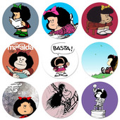 58 mm Mafalda ikone, igle, značke, ukrasi, broševi, metalni bedževi za odjeću, ukrasi za ruksak