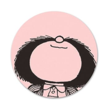 58 mm Mafalda Icons Pins Декорация на значки Брошки Метални значки за дрехи Декорация на раница