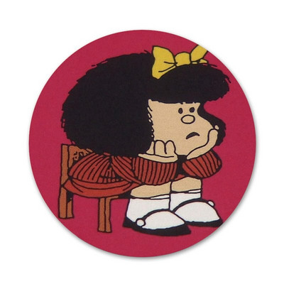 58 mm Mafalda ikone, igle, značke, ukrasi, broševi, metalni bedževi za odjeću, ukrasi za ruksak