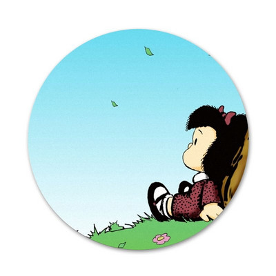 58 mm Mafalda ikone, igle, značke, ukrasi, broševi, metalni bedževi za odjeću, ukrasi za ruksak