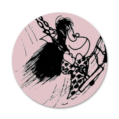 58 mm Mafalda ikone, igle, značke, ukrasi, broševi, metalni bedževi za odjeću, ukrasi za ruksak