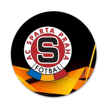 ново лого на Спарта Прага Икони Щифтове Декорация на значки Брошки Метални значки за дрехи Декорация на раница 58 мм