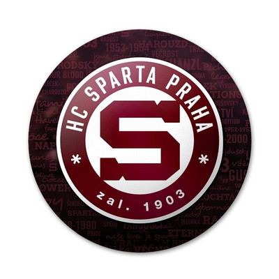 νέο Sparta Prague logo Εικονίδια Καρφίτσες Διακοσμητικό σήμα Καρφίτσες Μεταλλικές κονκάρδες για ρούχα Διακόσμηση σακιδίου πλάτης 58mm