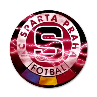 νέο Sparta Prague logo Εικονίδια Καρφίτσες Διακοσμητικό σήμα Καρφίτσες Μεταλλικές κονκάρδες για ρούχα Διακόσμηση σακιδίου πλάτης 58mm