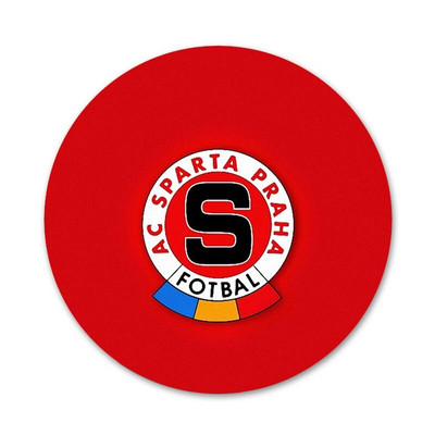 νέο Sparta Prague logo Εικονίδια Καρφίτσες Διακοσμητικό σήμα Καρφίτσες Μεταλλικές κονκάρδες για ρούχα Διακόσμηση σακιδίου πλάτης 58mm