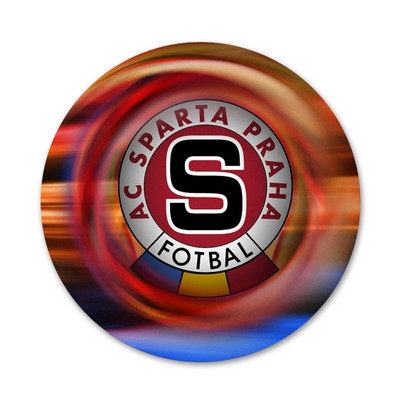 νέο Sparta Prague logo Εικονίδια Καρφίτσες Διακοσμητικό σήμα Καρφίτσες Μεταλλικές κονκάρδες για ρούχα Διακόσμηση σακιδίου πλάτης 58mm