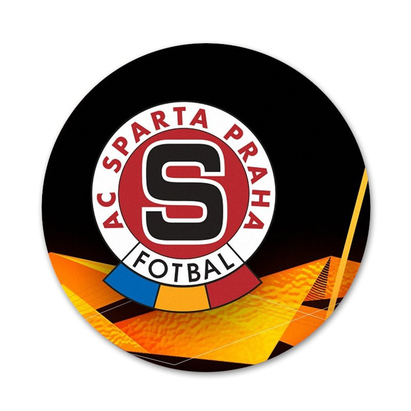 νέο Sparta Prague logo Εικονίδια Καρφίτσες Διακοσμητικό σήμα Καρφίτσες Μεταλλικές κονκάρδες για ρούχα Διακόσμηση σακιδίου πλάτης 58mm