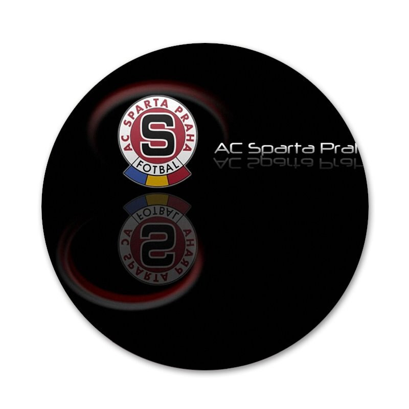 νέο Sparta Prague logo Εικονίδια Καρφίτσες Διακοσμητικό σήμα Καρφίτσες Μεταλλικές κονκάρδες για ρούχα Διακόσμηση σακιδίου πλάτης 58mm