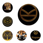 Kingsman slaptosios tarnybos dizaino ženklelio sagės smeigtuko priedai drabužiams kuprinės papuošimo dovana