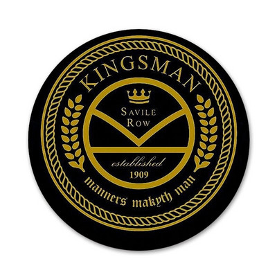 Kingsman slaptosios tarnybos dizaino ženklelio sagės smeigtuko priedai drabužiams kuprinės papuošimo dovana