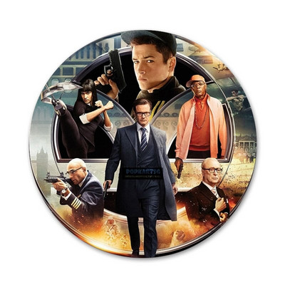 Kingsman slaptosios tarnybos dizaino ženklelio sagės smeigtuko priedai drabužiams kuprinės papuošimo dovana