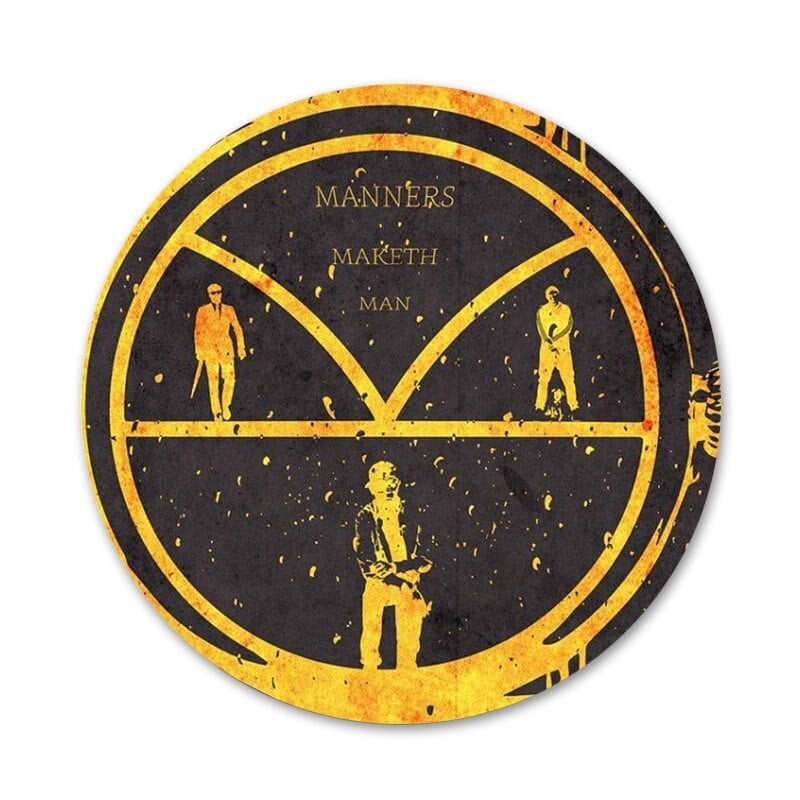 Kingsman slaptosios tarnybos dizaino ženklelio sagės smeigtuko priedai drabužiams kuprinės papuošimo dovana