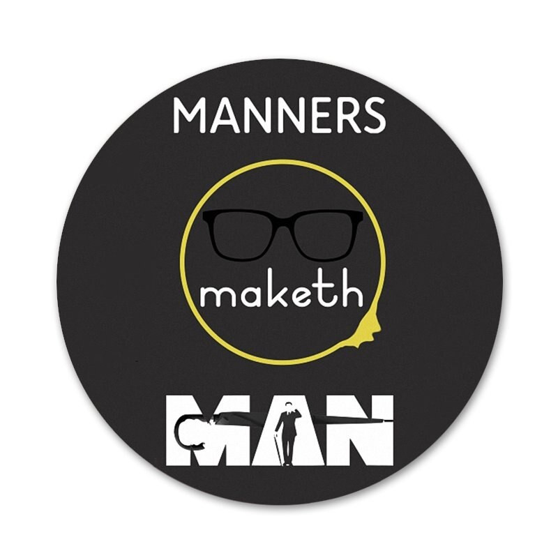 Kingsman slaptosios tarnybos dizaino ženklelio sagės smeigtuko priedai drabužiams kuprinės papuošimo dovana