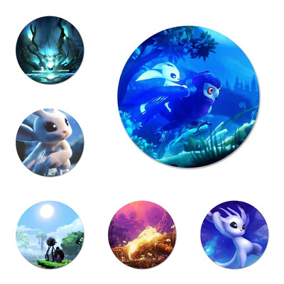 Ori And The Blind Forest Icons Pins Badge Decoration Καρφίτσες Μεταλλικές κονκάρδες για ρούχα Διακόσμηση σακιδίου πλάτης 58mm