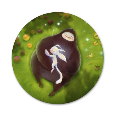 Ori i slijepa šuma ikone pribadače značke ukras broševi metalne značke za odjeću ukras ruksak 58 mm