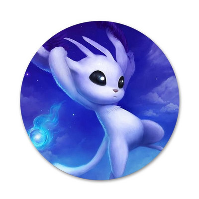 Ori i slijepa šuma ikone pribadače značke ukras broševi metalne značke za odjeću ukras ruksak 58 mm