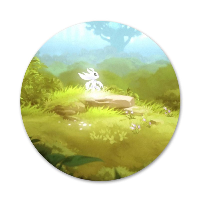 Ori i slijepa šuma ikone pribadače značke ukras broševi metalne značke za odjeću ukras ruksak 58 mm