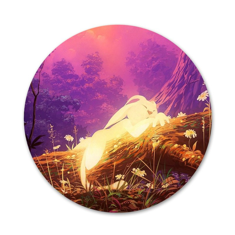 Ori i slijepa šuma ikone pribadače značke ukras broševi metalne značke za odjeću ukras ruksak 58 mm