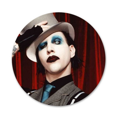 58 mm Marilyn Manson značka broš igla dodaci za odjeću ruksak ukras dar