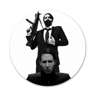 58 mm Marilyn Manson značka broš igla dodaci za odjeću ruksak ukras dar