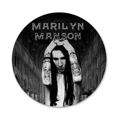 58 mm Marilyn Manson značka broš igla dodaci za odjeću ruksak ukras dar