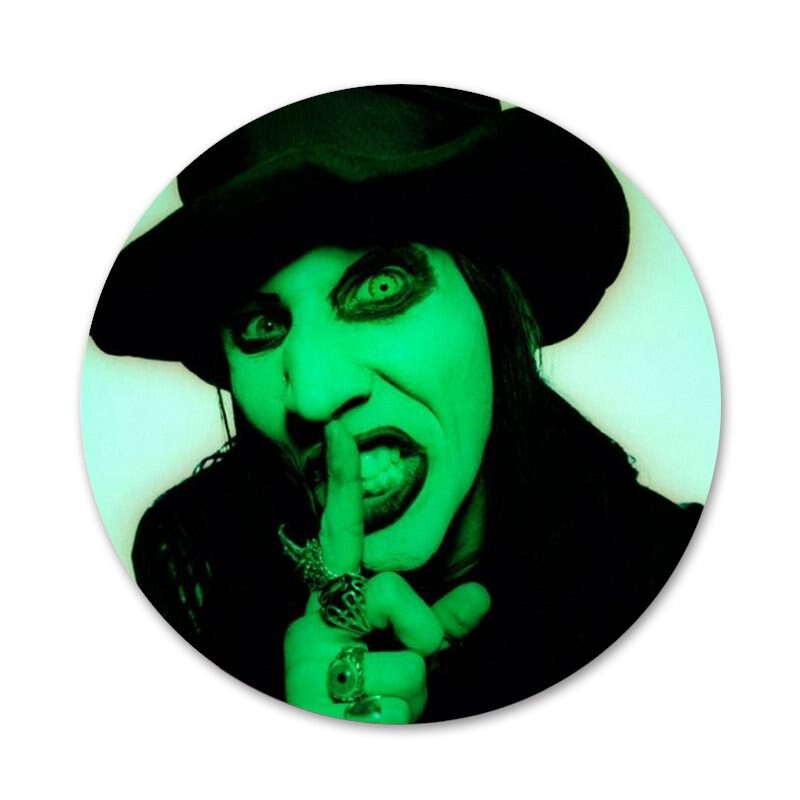 58 mm Marilyn Manson značka broš igla dodaci za odjeću ruksak ukras dar