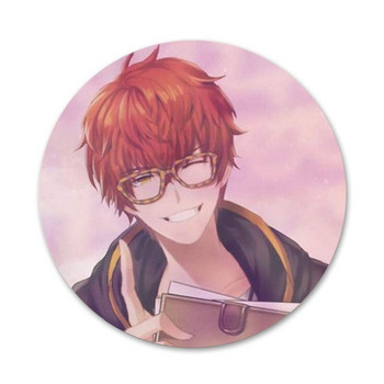 58 mm Mystic Messenger Аниме Икони Щифтове Декорация на значки Брошки Метални значки за дрехи Декорация на раница