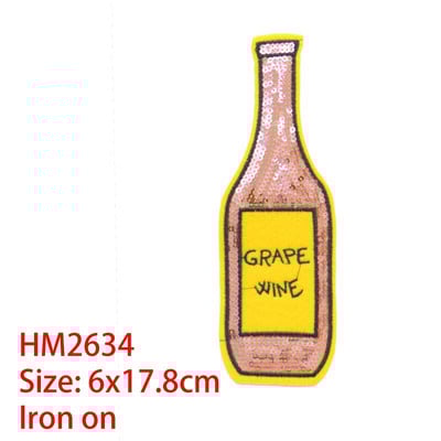 Multikas dekoratiivne plaaster parfüümipudel Armastuse litrid ikoon Tikitud aplikatsiooniplaastrid isetegemiseks triikimiseks märkide peal seljakotil
