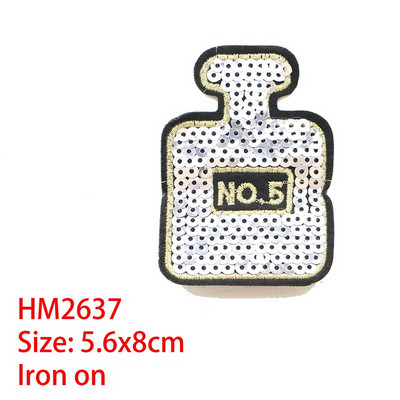 Multikas dekoratiivne plaaster parfüümipudel Armastuse litrid ikoon Tikitud aplikatsiooniplaastrid isetegemiseks triikimiseks märkide peal seljakotil